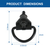 JDMSPEED For Ford Transit 150 250 350 Van 2015-2023 Black Cargo D-Hooks 3 Pair/Set of 6