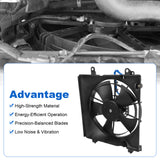 JDMSPEED Left AC Condenser Radiator Cooling Fan For Honda Civic 1.5 1.8 2.4L 2012-2015