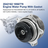 JDMSPEED Engine Cooling System Water Pump 2042162 1912939 Fit For PACCAR / DAF MX13