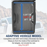 JDMSPEED Soft 4-Fold Tonneau Cover 6.5Ft Bed Fits For Chevy Silverado 2007-13 GMC Sierra