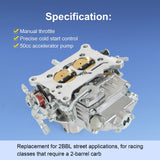 JDMSPEED Carburetor 2300 500 CFM 2 Barrel Manual Choke CJ5 CJ7 CARB NEW For 0-4412S