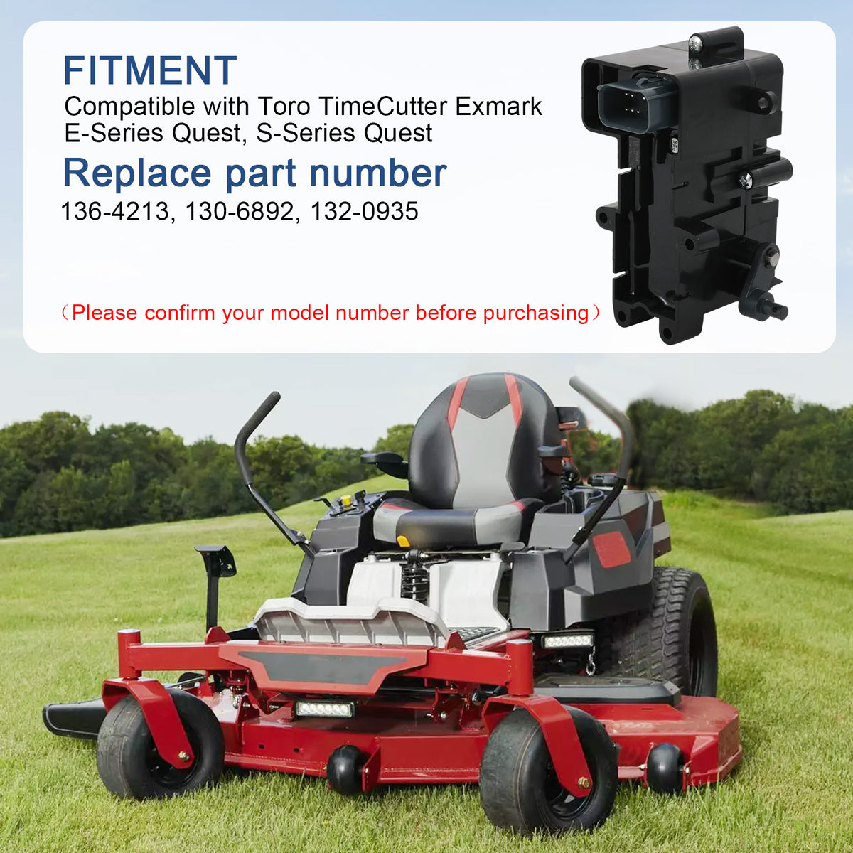 Toro Timecutter Parts Timecutter Brake Controller Replacement For Toro Lawn Mowers - Compatible With 136-4213, 132-0935 Mower Electrical Parts