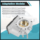 JDMSPEED 977-325 Throttle Body Assembl For Nissan Altima 2013-2018 Rogue L4 2.5L 2014-19