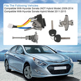 JDMSPEED Ignition Switch Front Left Door Lock Barrel For Hyundai Sonata 81970-3SA00 09-14