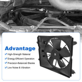 JDMSPEED Radiator Cooling Fan LH Driver Side HO3115155 For 2010-2016 Honda CR-V CRV 2.4L