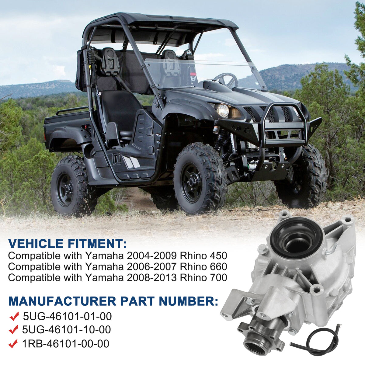 Yamaha Rhino Hood Tie Rod Ends For Yamaha Rhino 700 YXR700 FI - Foto 11