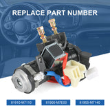 JDMSPEE Lgnition Switch w/ Lock Cylinder Housing Keys For 19-23 Kia Forte Soul Seltos EX