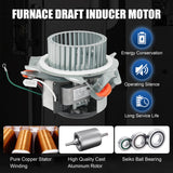 JDMSPEED Furnace Draft Inducer Blower Motor HC21ZE126A NEW for Carrier 326628-762