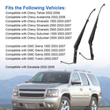 JDMSPEED Windshield Wiper Arms Fit Chevy Silverado Suburban Tahoe 99-07 GMC Sierra Yukon
