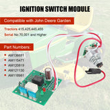 JDMSPEED Ignition Switch Module AM136681 For John Deere 415 425 445 455 sn0-70,000 w/keys