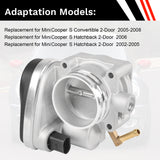 JDMSPEED Throttle Body Fits Mini Cooper 1.6L S Models 2002-2008 Not for Base Models
