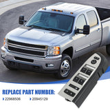 JDMSPEED Master Power Window Switch with Black Bezel NEW For Chevrolet Silverado 2010-14