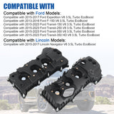JDMSPEED 2 Valve Covers Set For Ford F-150 2013-2016 Ford Expedition 3.5L 2015-2017 Turbo