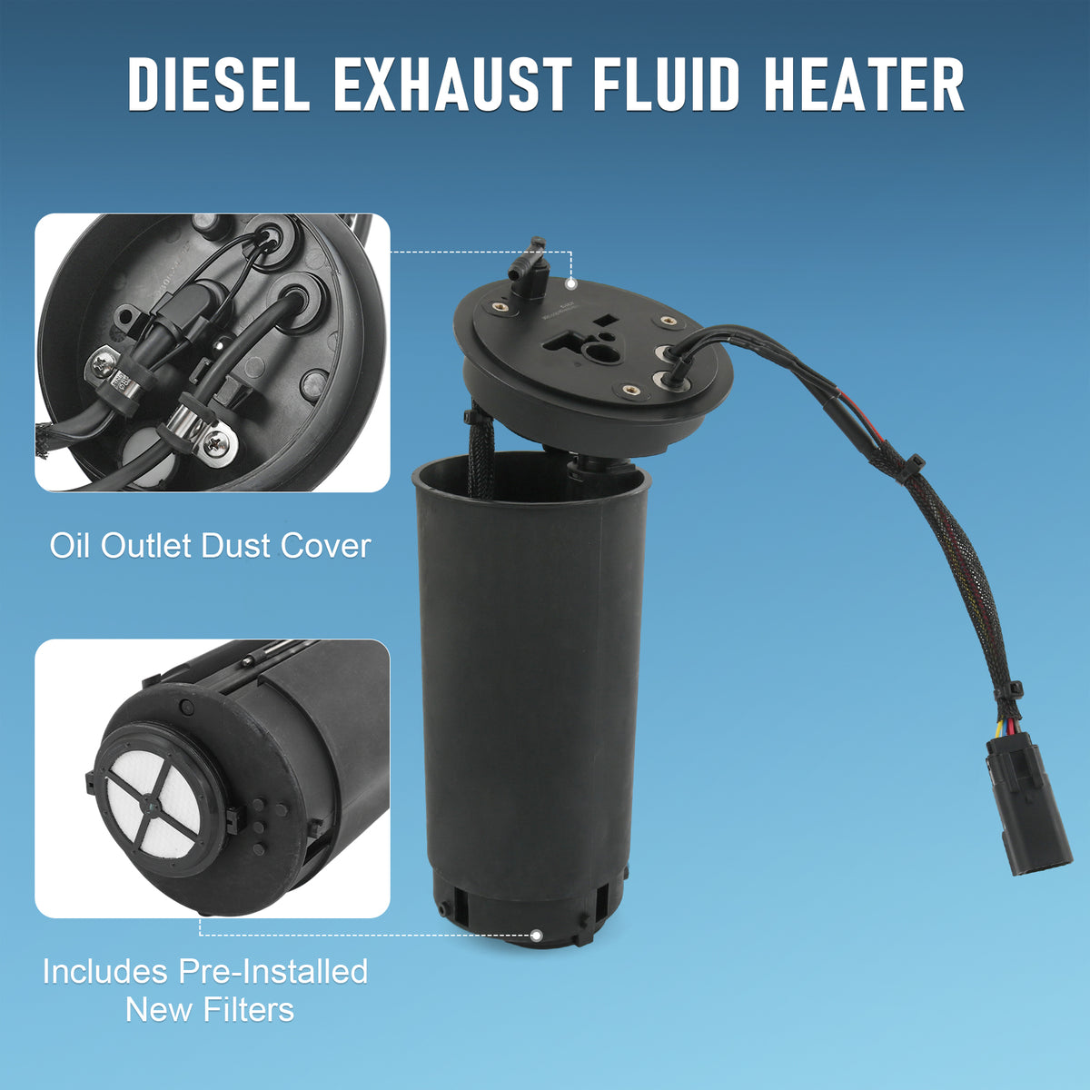JDMSPEED Diesel Exhaust Fluid DEF Heater For 2015-2019 Ford Transit L5 ...
