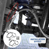 JDMSPEED ABS Front Rear Wheel Speed Sensor Set For Dodge Nitro 2007 2010 2011 3.7L 4.0L