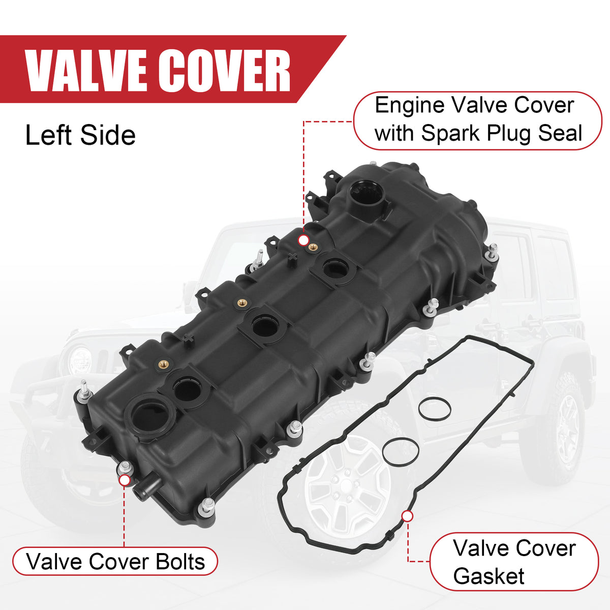 JDMSPEED Engine Valve Cover NEW For Chrysler 300 Dodge Charger Jeep Ra ...