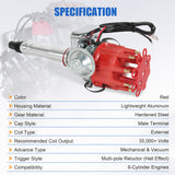 JDMSPEED Ignition Distributor w/ Cap & Rotor for Chevy SBC BBC 283 305 327 454 350 V8 R2R