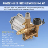 JDMSPEED Fit For Pressure Washer Pump 2.5GPM @ 3400 PSI 3/4 Hollow Shaft 520004