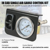 JDMSPEED NEW In Cab Single Air Gauge Control Kit For Air Suspension Kit w/ Paddle Switch