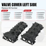 JDMSPEED Valve Covers w/ Gasket Set For Dodge Chrysler 300 Jeep Ram 1500 3.6L 2011-2021