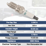 JDMSPEED 41-110 Iridium Spark Plugs & M8-48322 Spark Plug Wires for 5.3 6.0L 6.2L Chevy