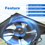 JDMSPEED NEW Left Side Engine Radiator Cooling Fan Black Fits 2007-2009 Honda CRV 2.4L