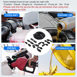 JDMSPEED 8AN Nylon Braided Fuel Line Kit w/ Oil/Gas/Fuel Hose End Fittings Adapters 20FT