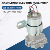 JDMSPEED 140 GPH Electric Fuel Pump Street/Strip Carbureted Applications 12-815-1