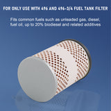 JDMSPEED Fuel Tank Filter 30 Micron 496-5 For Gasoline Biodiesel Water Separate Diesel