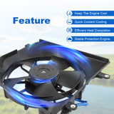 JDMSPEED Left AC Condenser Radiator Cooling Fan For Honda Civic 1.5 1.8 2.4L 2012-2015