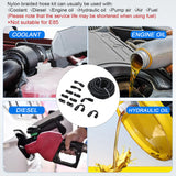 JDMSPEED AN6-6AN 3/8 Fitting Stainless Steel Nylon Braided Oil Fuel Hose Line Kit 20FT