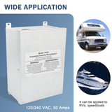 JDMSPEED RV Transfer Switch, Automatic Transfer Switch 50 Amp For RV, Speedboats