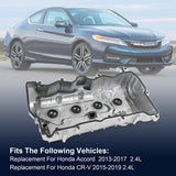 JDMSPEED Aluminum Upgraded Valve Cover kit For Honda Accord 2013-2017 CR-V 2.4L 2015-2019