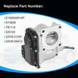 JDMSPEED Throttle Body 22030-0M010 Fits Toyota Yaris 1.5L L4 2007-2012 22030-21030 TB1116