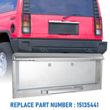 JDMSPEED 15135441 Silver Rear Tailgate License Pocket New For Hummer H2 2003-2005