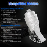JDMSPEED 26300-3LAA0 Aluminum Engine Oil Filter Housing For Kia Hyundai Genesis Palisade