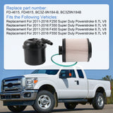 JDMSPEED New FD4615 Fuel Filters For F250 F350 F450 F550 2011-2016 6.7 Liter Powerstroke