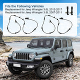 JDMSPEED ABS Front Rear Wheel Speed Sensor Set For Dodge Nitro 2007 2010 2011 3.7L 4.0L