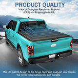 JDMSPEED Low Profile Hard 3 Fold Tri Fold Tonneau Cover 5.7FT For Ram 2019-2025