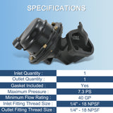 JDMSPEED For Small Block Chevy Strip Super Mechanical Fuel Pump 120GPH 8.5 PSI M4891