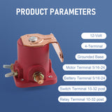JDMSPEED New 12V Red Solenoid Relay Heavy Duty For Ford Starter Car Truck SW3 SNL135