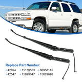 JDMSPEED Windshield Wiper Arms Fit Chevy Silverado Suburban Tahoe 99-07 GMC Sierra Yukon