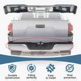 JDMSPEED Rear Chrome Bumper w/Brackets Fit Chevy Silverado GMC Sierra 1500 1999-2006