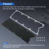 JDMSPEED For LSX LS1 LM7 LS Gen 3 Valley Pan Cover Plate With Gasket & Seals Low Profile