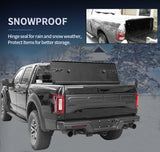 JDMSPEED Lock Hard Tri-Fold Tonneau Cover Fits For 2015-2019 Ford F-150 5.5ft Short Bed
