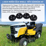 JDMSPEED 20Pcs Deck Wheel Fit John Deere AM116299 AM133602 M111489 LX289 LT180 GX355 X320