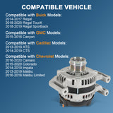 JDMSPEED Alternator Fits Chevrolet Malibu 2013-2019 Blazer Impala Buick Regal GMC 150A CW