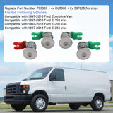 JDMSPEED Ignition Cylinder & 4 Door Lock Set For Ford Econoline Van E150 E350 E250 703369