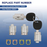 JDMSPEED Door Lock Cylinders w/ Keys Fit Chevy Express GMC Savana 1500 2500 3500 01-07