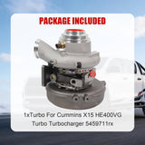 JDMSPEED Turbo For Cummins X15 HE400VG 2019 Turbocharger 5459711 5351565 5454983 5358485
